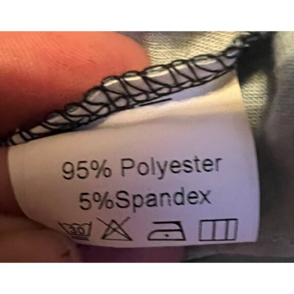 Win Win women's black open sleeve lace tunic size L/XL tiered sleeves - Picture 8 of 8